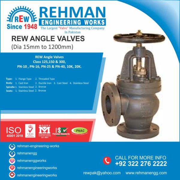 angle valve flanged